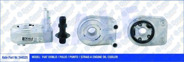 KALE 344525 Yag Sogutucu Fiat Doblo / Palio / Punto 1.9d Strada (Al / Pl / Brz)